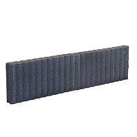Palissadeband Zwart 6x40x50cm rond