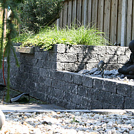 Roccia getrommeld 30x12x12 cm Antraciet