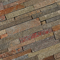 Stone Panels Rusty Quarzite 60x15x1,5-2,5 cm Breukruw
