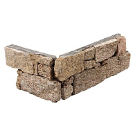 Stone Panel Rustic Sand Corner piece (40+20)x15x3-4 cm Breukruw
