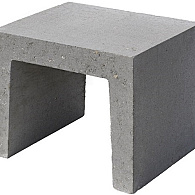 U-element 40x40x50 grijs