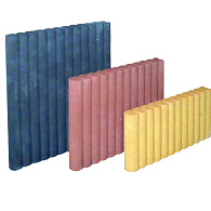 Palissadeband rond B8xH35xL50 zwart