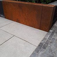 ECCOborders Betotop Border Corten 15x43 cm / 2 mtr lang