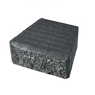 granubrick 23,1/15,3x20x10 antraciet