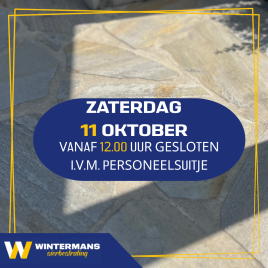 Zaterdag 11 oktober Personeelsuitje