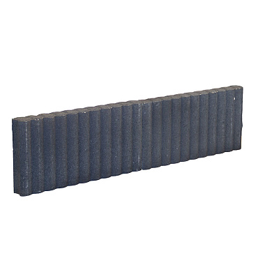 Palissadeband Zwart 6x40x50cm rond