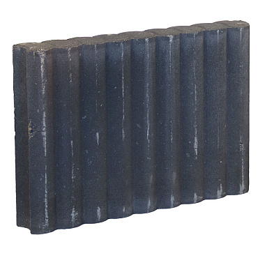 Palissadeband Zwart 8x35x50cm rond