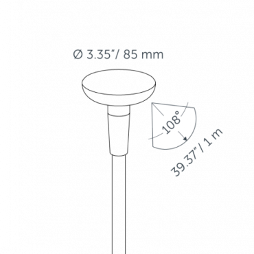 MINI SWAY LIGHT HEAD Black