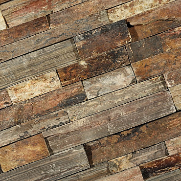 Stone Panels Rusty Slate 60x15x1,5-2,5 cm Breukruw