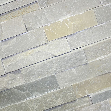 Stone Panels White Quarzite 60x15x1,5-2,5 cm Breukruw