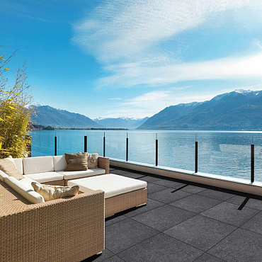 GeoCeramica 60x60x4 cm BB stone  Black