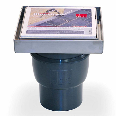 BlueStone put RVS opzet + onderuitlaat