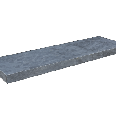 Vijverrand China Blue Gezoet Facet 100x25x3cm