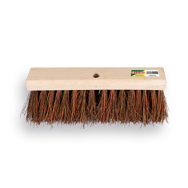 Stadsbezem SOLIDE geoliede bassine 40 cm, vlakke kap, zonder steel. FSC 100%