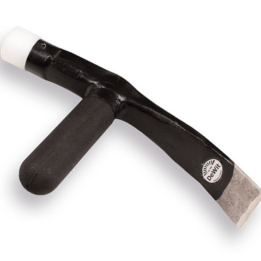 Straathamer DE WIT met fiberglassteel en nylon dop, bekbreedte 50 mm