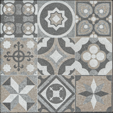 GeoProArte Mosaic 60x60x4 Md Taupe Deco