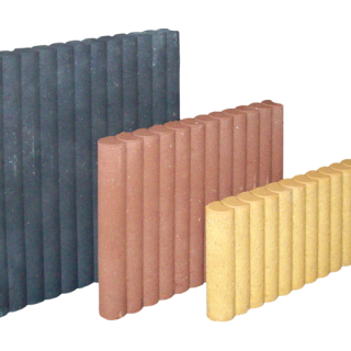Pallisadeband Rond 6x25x50 cm Zwart