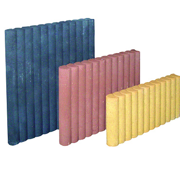 Palissadeband rond B8xH35xL50 zwart