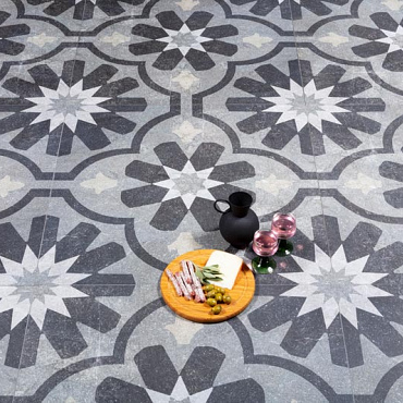 GeoCeramica® 80x80x4 Elios Decoro Tulipa