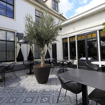 GeoCeramica 60x60x4 cm Concreet Flower dec