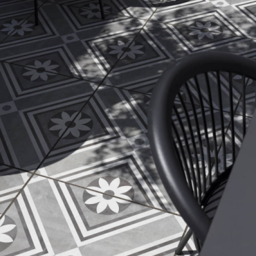 GeoCeramica 60x60x4 cm Concreet Flower dec