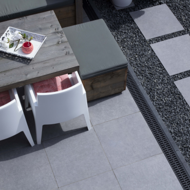 GeoCeramica 60x60x4 cm Impasto Grigio