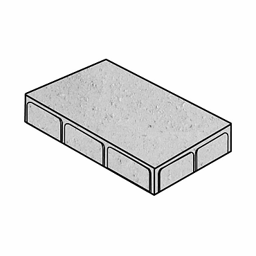 damme ongetrommeld 30x20x6 zwart