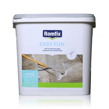 Romfix Easy Fijn Steengrijs emmer 12,5 kg
