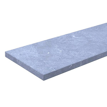 Vijverrand China Blue Gezoet Facet 100x20x3cm