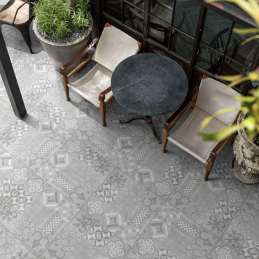 GeoCeramica 60x60x4 cm Mosaik Grey