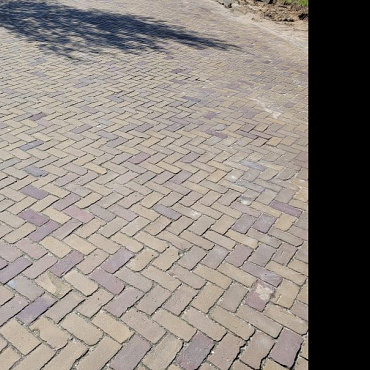 Gebruikte gebakken Platkeiformaten Brons genuanceerd "Broekstraat" (op pallets)