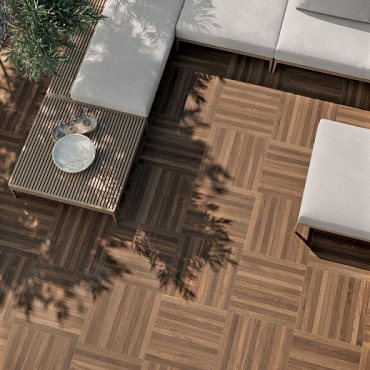 Nordic Wood 60x60x2 cm Decoratie Bacchette Walnut