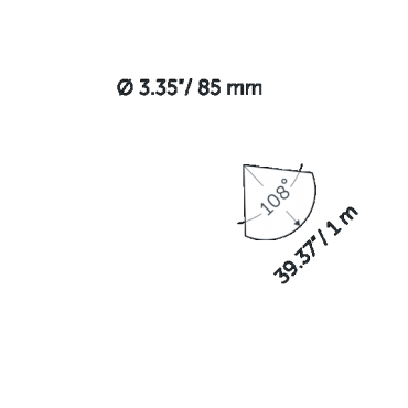 MINI SWAY LIGHT HEAD Black