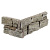 Stone Panel Rustic Silver Corner piece (40+20)x15x3-4 cm Breukruw