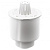 Stankslot (witte plug met ring) voor hoog putje Slotline