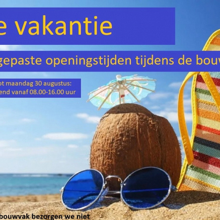 Bouwvak vakantie