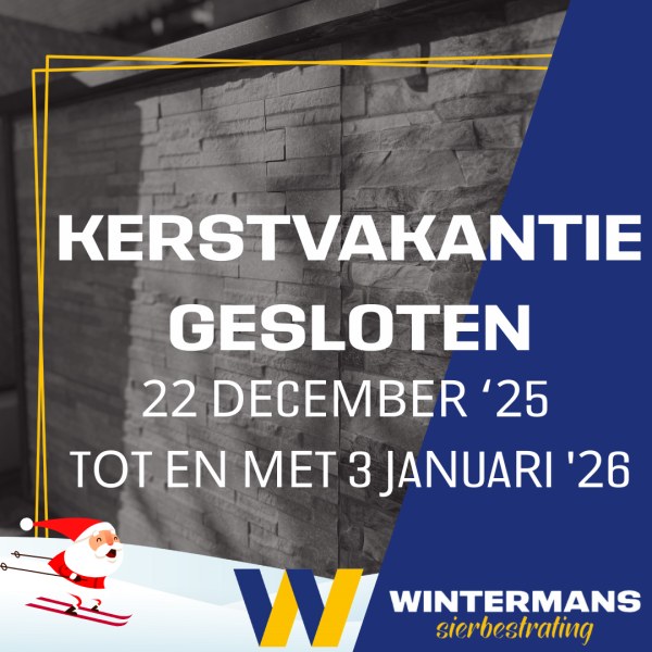 Wij zijn gesloten tussen Kerst en Nieuwjaar!