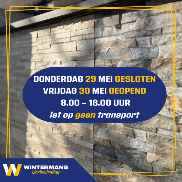 Hemelvaart gesloten