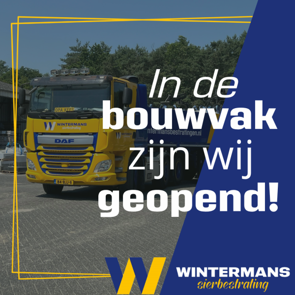 Bouwvakvakantie transport mogelijk!