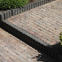 Palissadeband Zwart 6x40x50cm rond