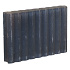 Palissadeband Zwart 8x35x50cm rond