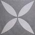GeoCeramica® 60x60x4 Amb. Antra Flower