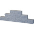 Splitblok 29x9x8,9 noors grijs