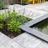 Vijverrand China Blue Gezoet Facet 100x30x3cm