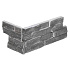 Stone Panels Grey Quarzite Corner piece (40+20)x15x1,5-2,5 cm Breukruw