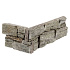 Stone Panel Rustic Silver Corner piece (40+20)x15x3-4 cm Breukruw