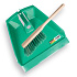 Stofblik SOLIDE kunststof groot 39 cm breed, met PPN handveger. FSC 100%
