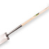 Zwanenhalsspade ATLAS DIAMANT gepolijst, met RONDE OPSTAP en Hickory T-steel 80 cm