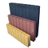 Pallisadeband Recht 6x60x50 cm Zwart