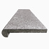Bahia black zwembadrand 100x30x5-3 cm gevlamd, neus rond gezoet